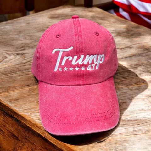 Trump 47 Embroidered Hat